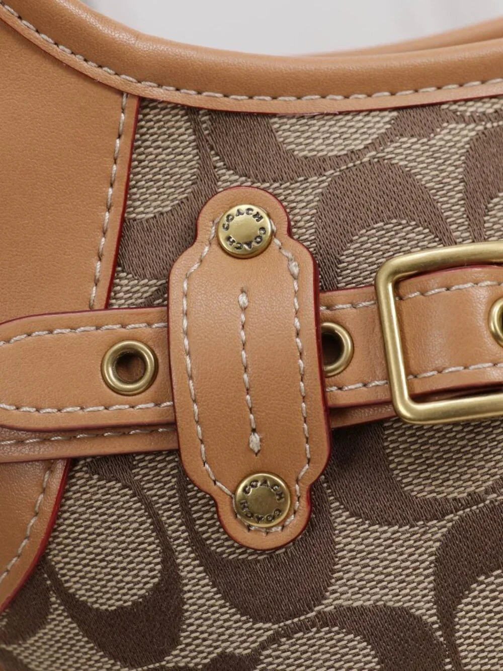 COACH Belted Ergo 26 Shoulder Bag (Brown)